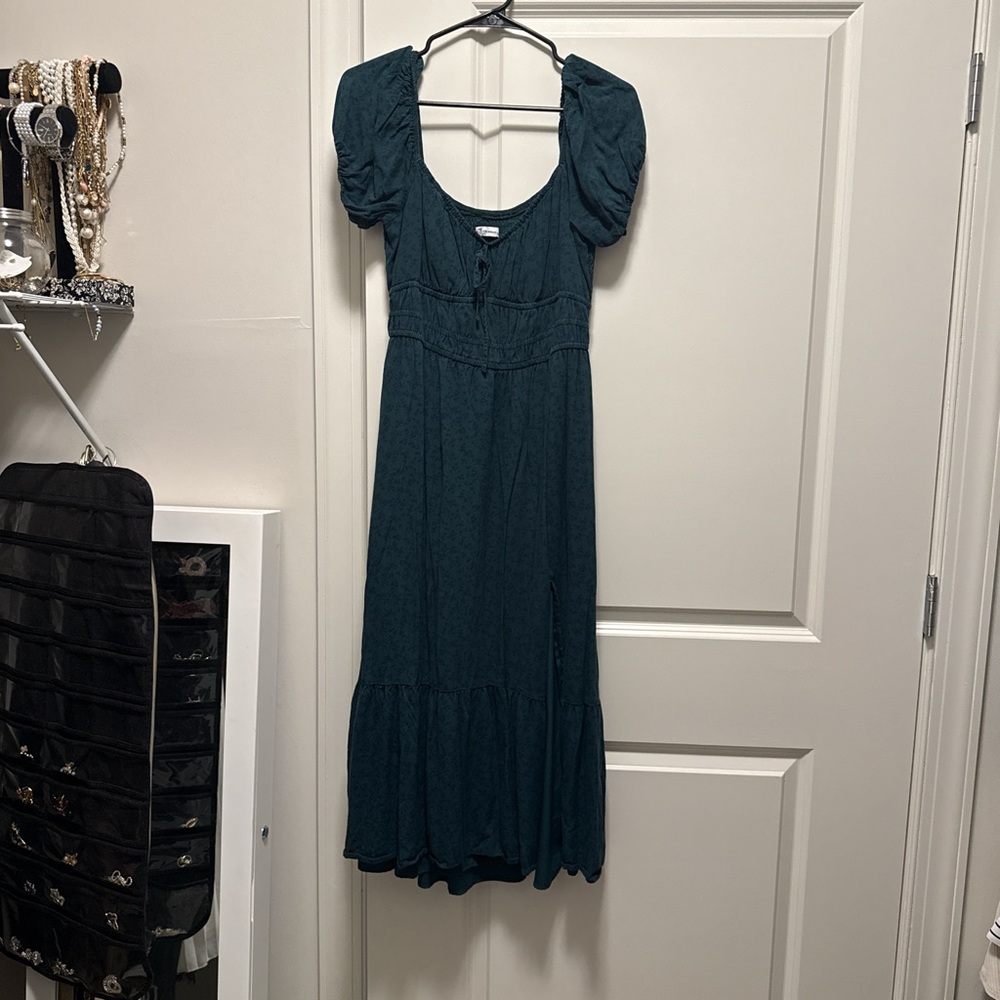 Hollister Dark Teal Midi Dress